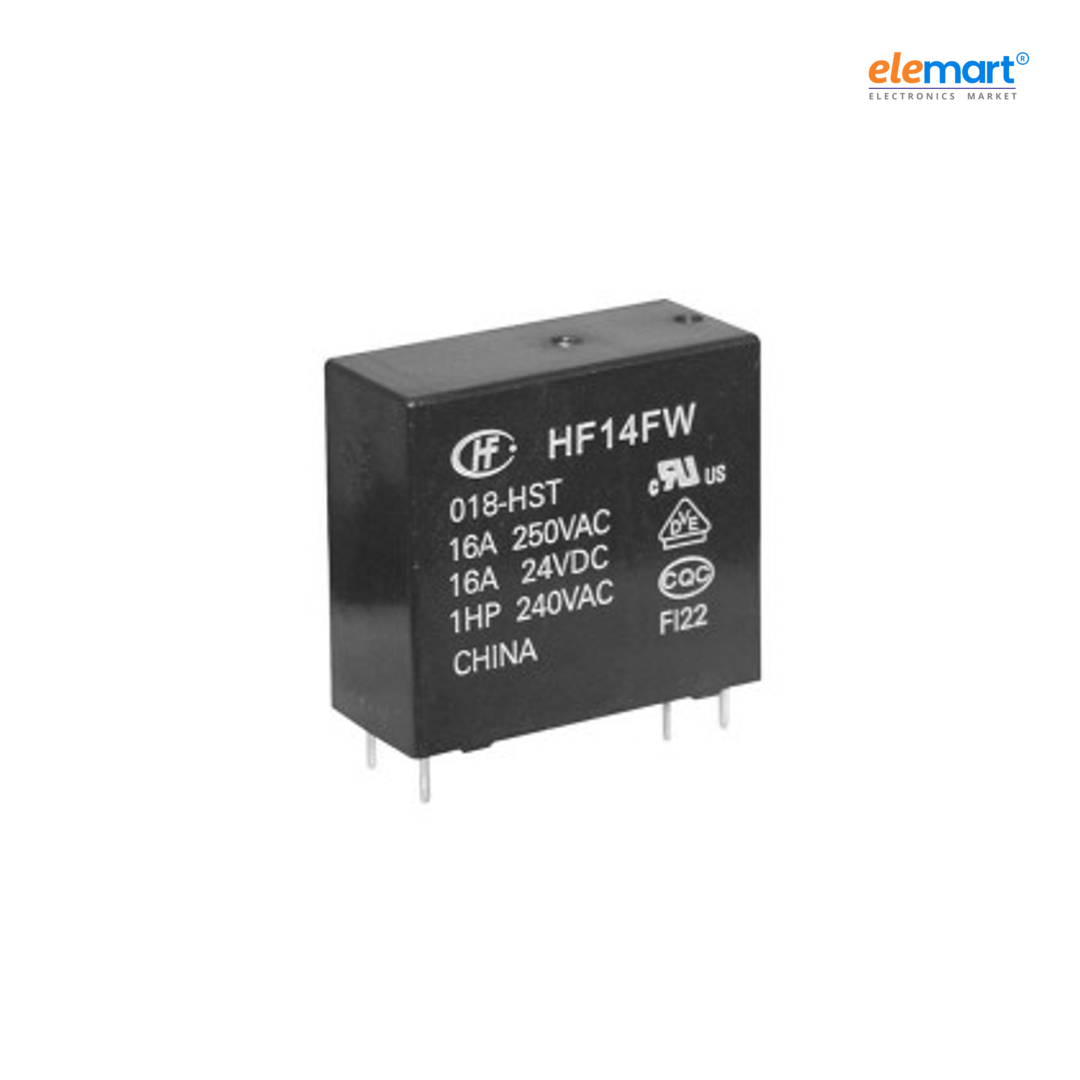 Hongfa HF14FW Series 16A SPST 12VDC PCB Mount Sealed Miniature High Power Relay