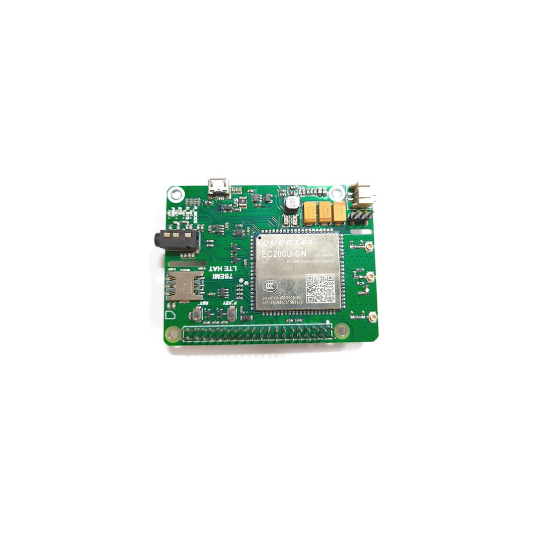 7Semi EC200U-CN 4G LTE GSM/GPRS GNSS Hat for Rasberry Pi (No Audio)