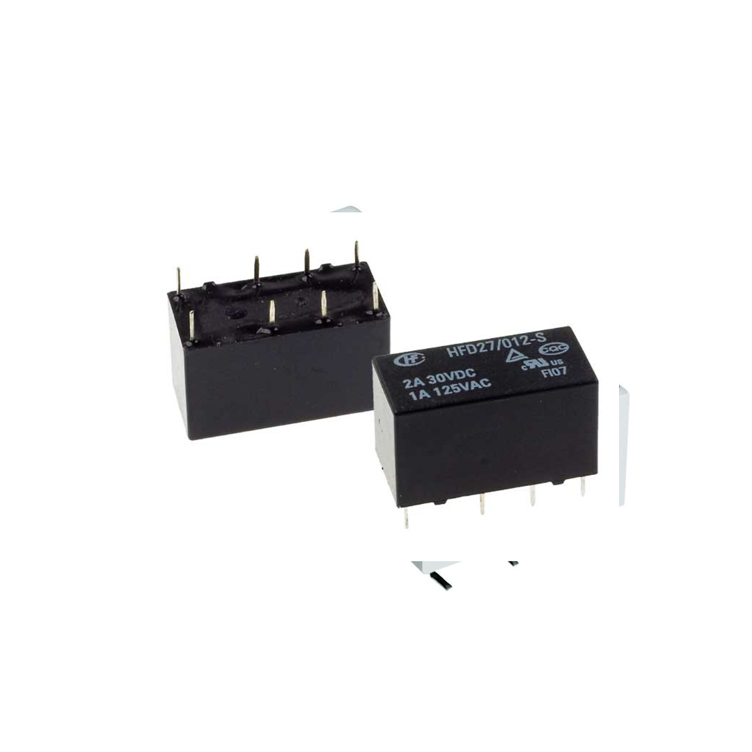 Hongfa HFD27 Series 2A DPDT 48V PCB Mount Standard Subminiature DIP Relay
