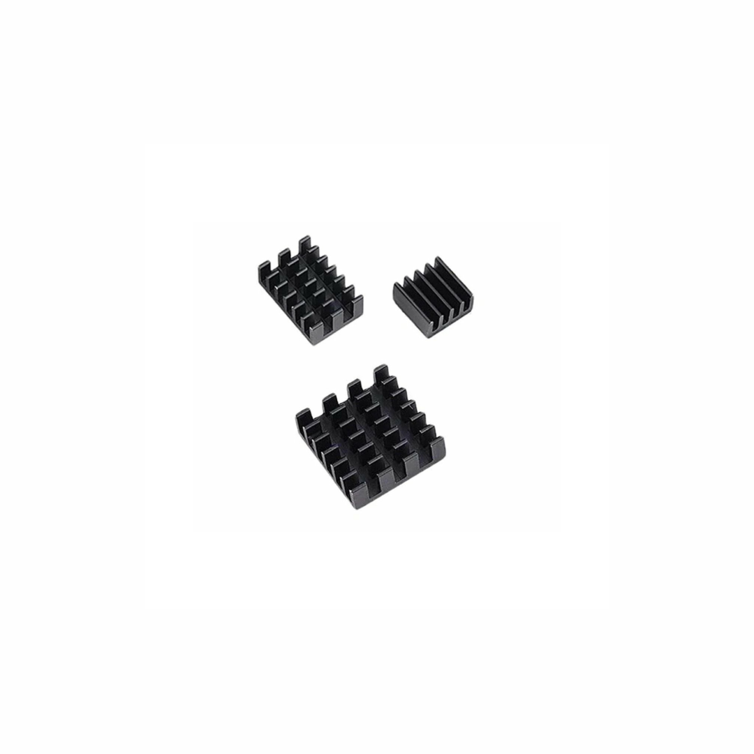 3 in 1 Black Aluminum Heat Sink for Raspberry Pi 4B