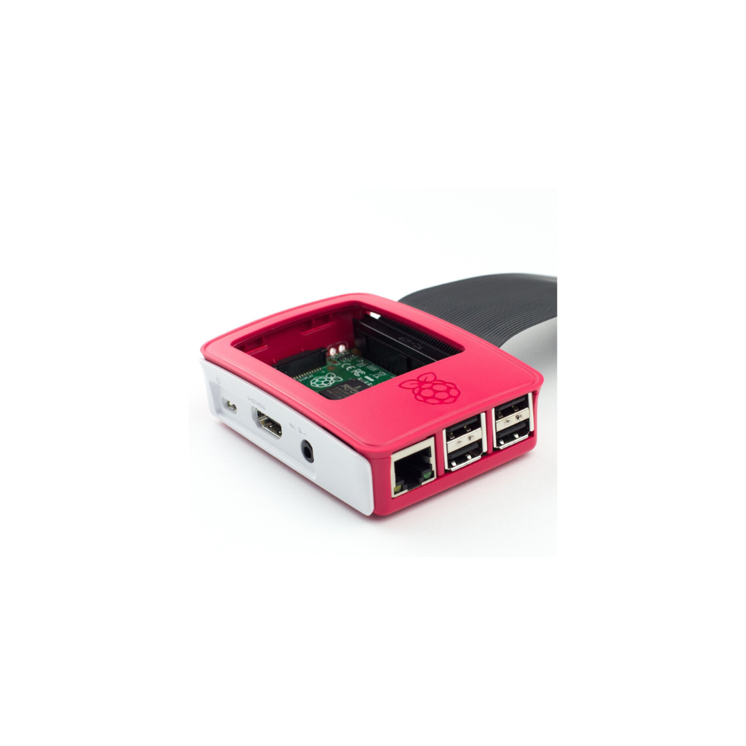 Case for Raspberry Pi B+ / Pi 2 / Pi 3 White and Red