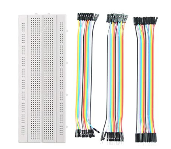 AEROKART INDIA Breadboard 840 point with jumper wires Set (20+20+20)