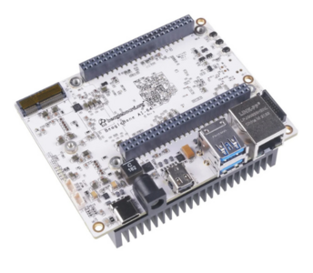 BeagleBone AI-64, TDA4VM, ARM Cortex-A72, 4GB RAM, 16GB eMMC, USB 3.0 Type-C, M.2 E-key