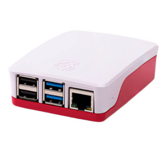 Raspberry Pi 4 Case Red White Enclosure Box Plastic
