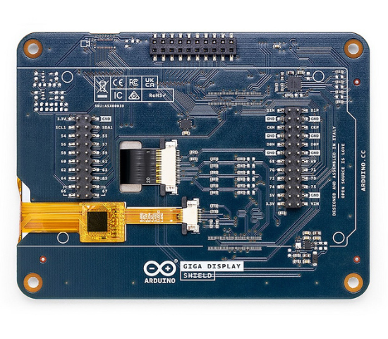 Official Arduino GIGA Display Shield ASX00039