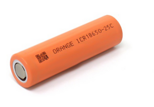 Orange ICR18650-25C 3.7V 2500mAh 3C Li-ion Battery