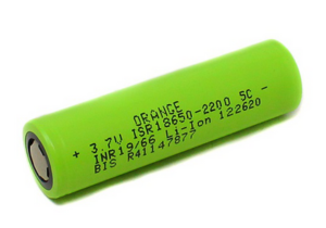 Orange A Grade ISR 18650 3.7V 2200mAh 10C Li-ion Battery