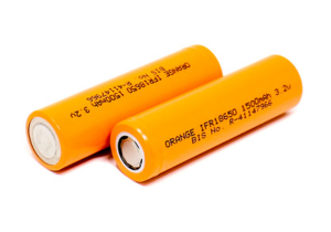 Orange A Grade IFR18650 3.2V 1500mAh 3C LiFePO4 Battery