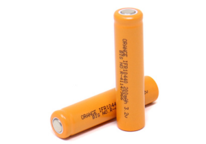 Orange A Grade IFR10440 3.2V 200mAh 3C AAA Size LiFePO4 Battery