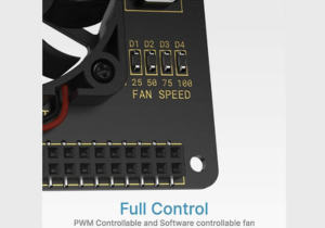 Argon Fan HAT for Raspberry Pi 4, 3B,3 B+, Includes 40mm Fan