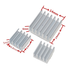 3 in 1 Aluminum Heat Sink Set for Raspberry Pi ¾