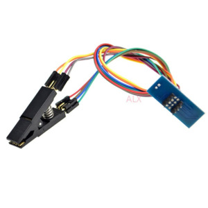 SPI BIOS Flash Program Clip - SOP16 to DIP8 Programmer Testing Clip
