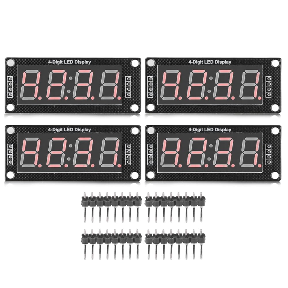 WeAct Studio Digital Tube Module TM1652 0.8 Inch 8.8:8.8. Module Red
