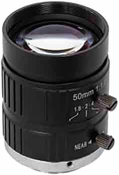 Arducam C-Mount Lens for Raspberry Pi High Quality Camera, 50mm Focal Length with Manual Focus and Adjustable Aperture