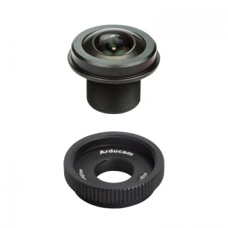 Arducam 120 Degree Wide Angle 1/2.3inch M12 Lens with Lens Adapter for Raspberry Pi High Quality Camera