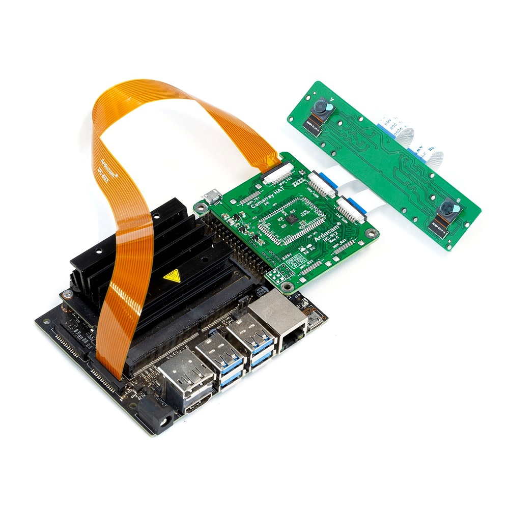 Arducam 8MP Synchronized Stereo Camera Bundle Kit for Jetson Nano
