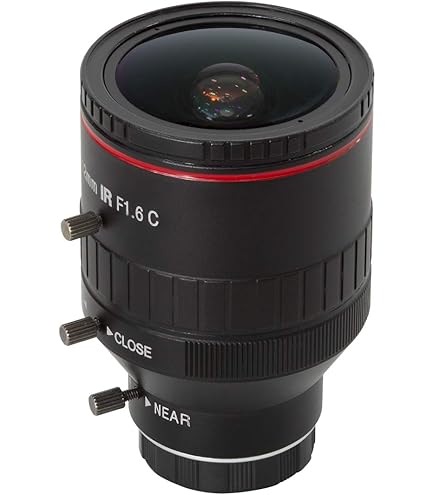 Arducam LN051 CS Lens for Raspberry Pi HQ Camera, 120 Degree UltraWide Angle CS-Mount Lens, 3.2mm Focal Length with Manual Focus