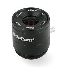 Arducam LN038 CS-Mount Lens for Raspberry Pi HQ Camera, 8mm Focal Length with Manual Focus