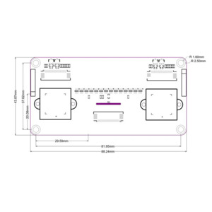 Sipeed Maix I Binocular Camera Module With Dual GC0328 30k Pixels Supports Stereo/Depth/Machine Vision Compatible With Maix AioT