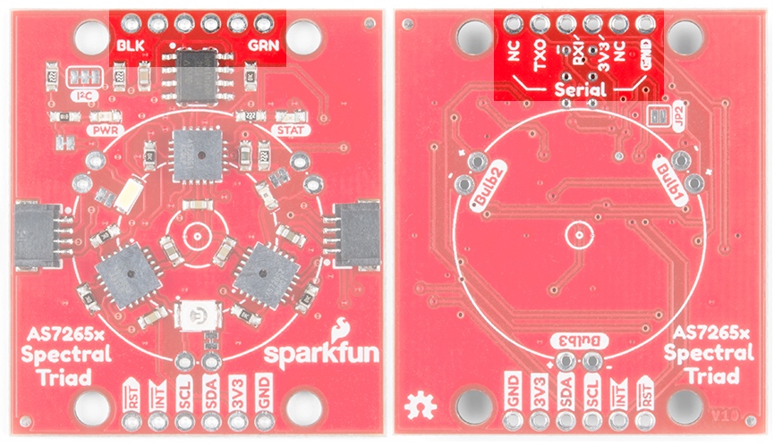 SparkFun SEN-15050 Triad Spectroscopy Sensor – AS7265x