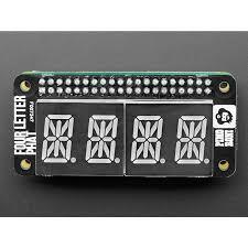 PIMORONI Four Letter pHAT – Four Letter Display for Raspberry Pi