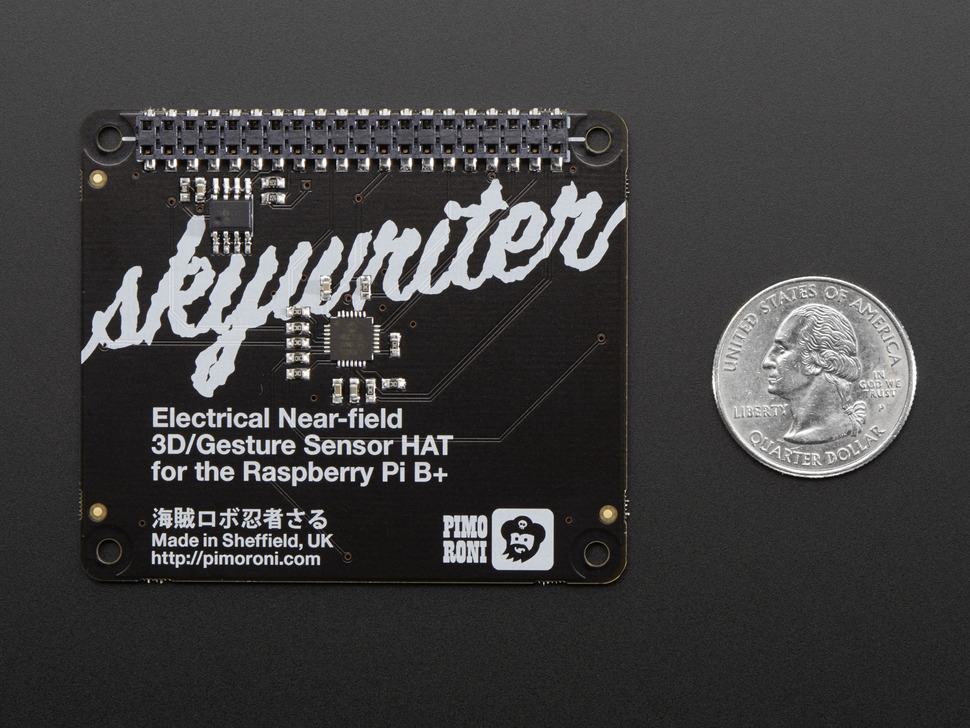 Pimoroni Skywriter HAT – 3D Gesture Sensor for Raspberry Pi RoHS Compliant