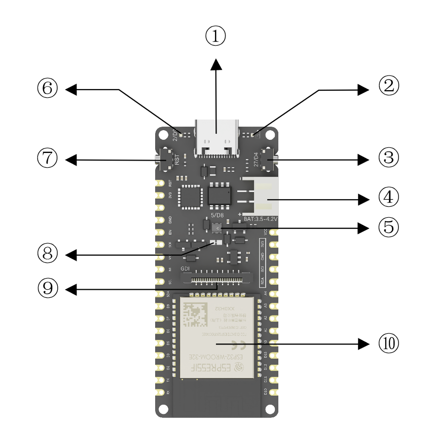 DFRobot FireBeetle 2 ESP32-E IoT Microcontroller (Supports Wi-Fi & Bluetooth)