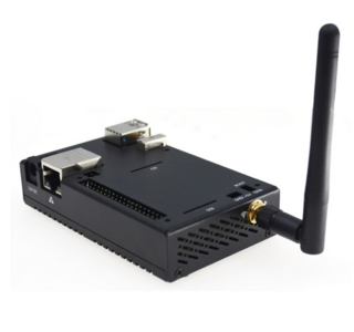 EDATEC CM4 NANO Industrial Baseboard with Raspberry Pi Compute Module 4 – 4GB RAM, 8GB eMMC, WiFi, Antenna, and Metal Case for IoT & Edge Computing