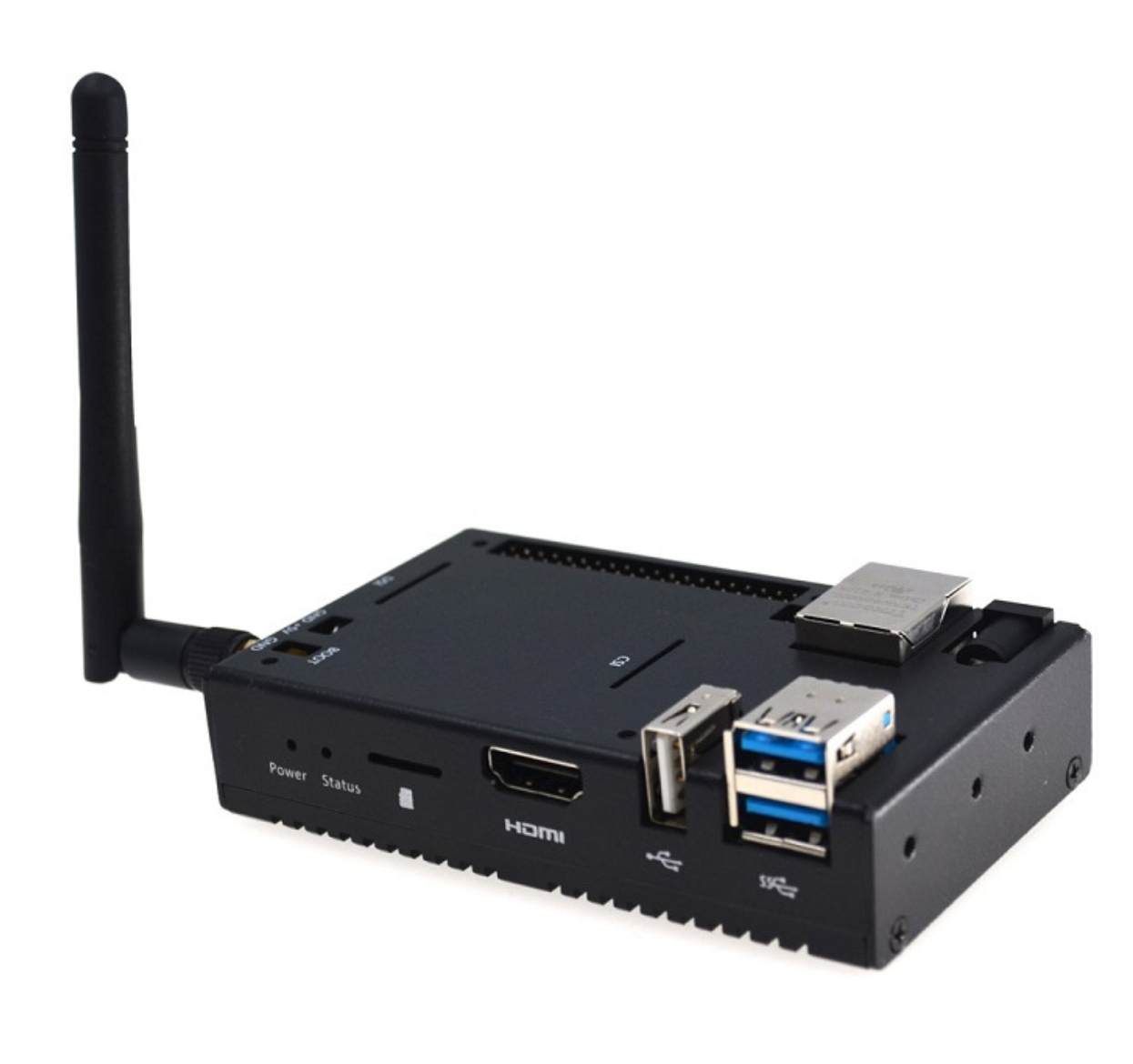 EDATEC ED-CM4NANO10-1208-C Baseboard with WIFI, Antenna, Metal Case, 2GB RAM and 8GB EMMC