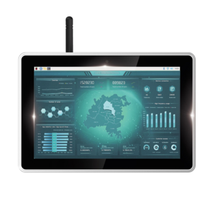EDATEC ED-HMI2020-101C-1232 10.1-inch Industrial HMI Based on Raspberry Pi CM4 CM4102032, 2 GB RAM & 32 GB eMMC with wireless