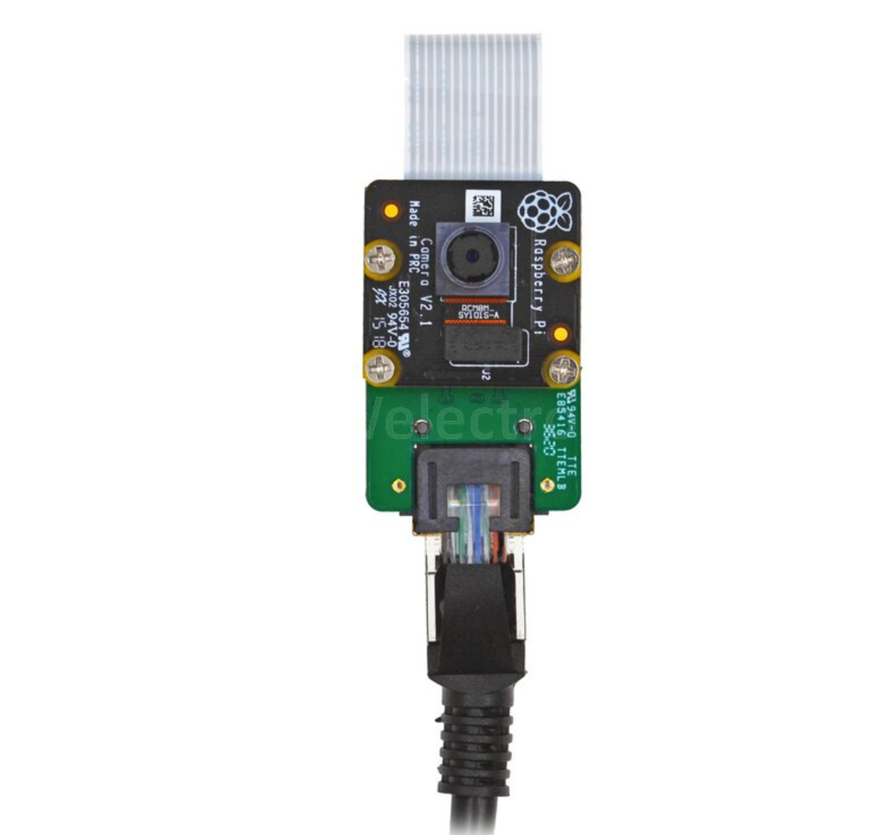 EDATEC MIPI Camera Extension Kit with Transmit Board, Receiving Board, 2 meters CAT5 Cable