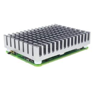 EDATEC CM4 Cooler, 55x40x13.5MM, Silver Aluminum with 1.5mm & 3mm Screws