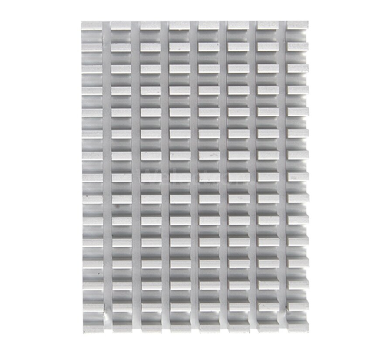 EDATEC CM4 Cooler, 55x40x13.5MM, Silver Aluminum with 1.5mm & 3mm Screws