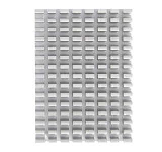 EDATEC CM4 Cooler, 55x40x13.5MM, Silver Aluminum with 1.5mm & 3mm Screws