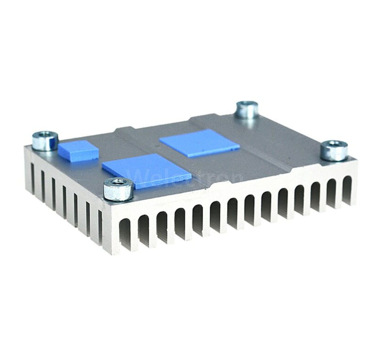 EDATEC CM4 Cooler, 55x40x13.5MM, Silver Aluminum with 1.5mm & 3mm Screws