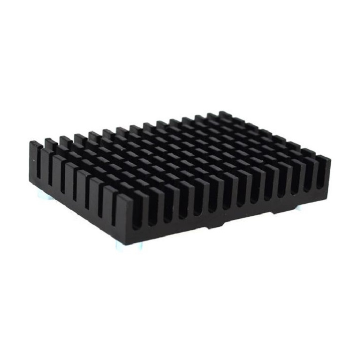 EDATEC CM4 Cooler, 55x40x13.5MM, Black Aluminum with 1.5mm & 3mm Screws