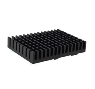 EDATEC CM4 Cooler, 55x40x13.5MM, Black Aluminum with 1.5mm & 3mm Screws