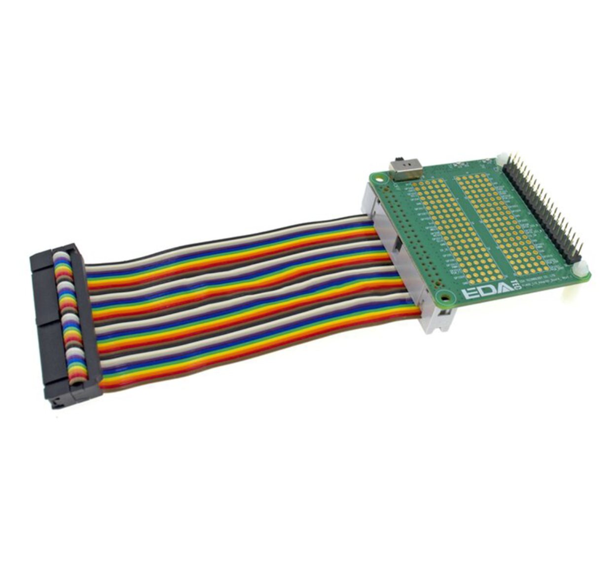 EDATEC 40pin I/O Protector for Pi400, Rainbow Cable