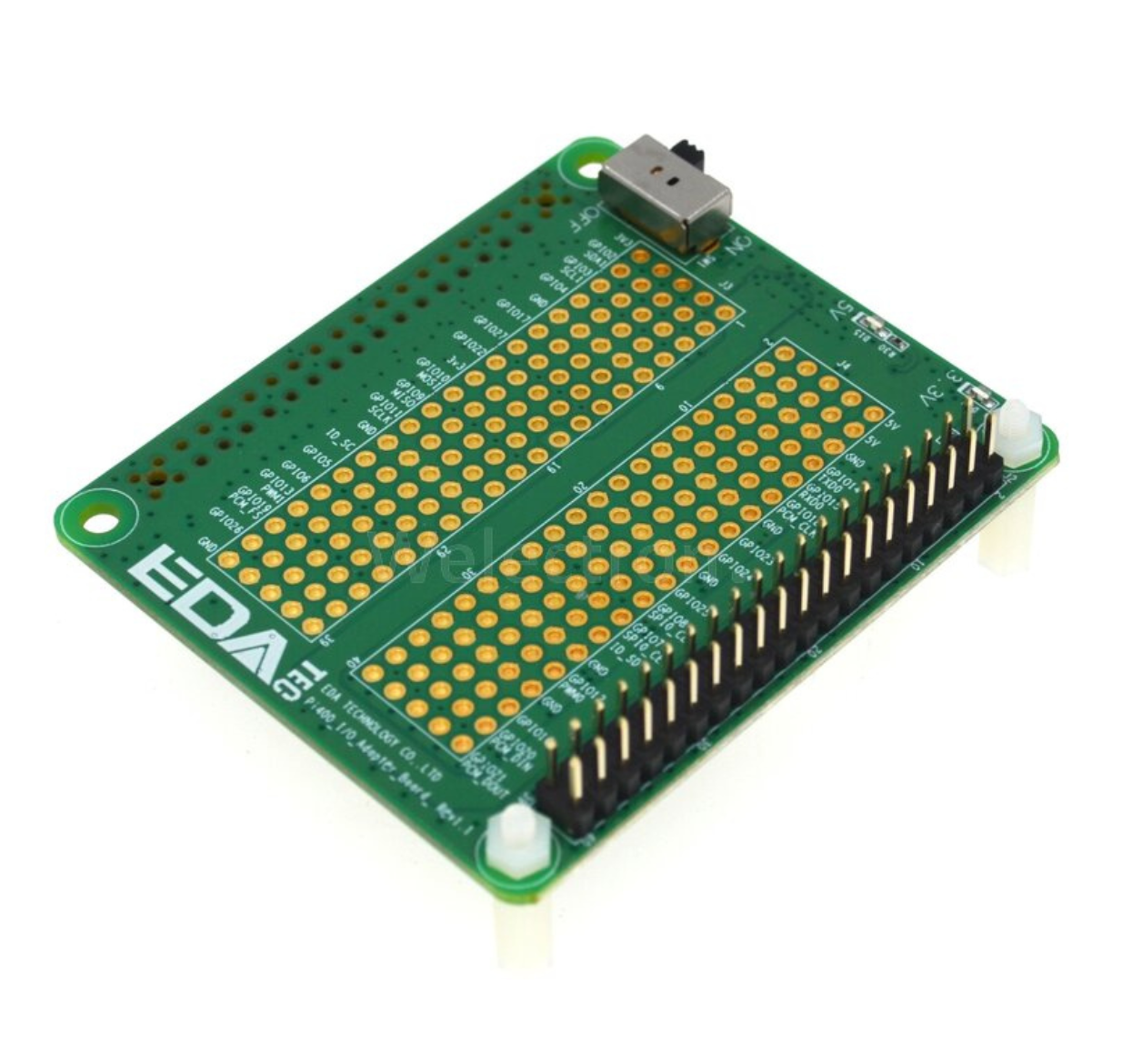 EDATEC 40pin I/O Protector for Pi400, Rainbow Cable