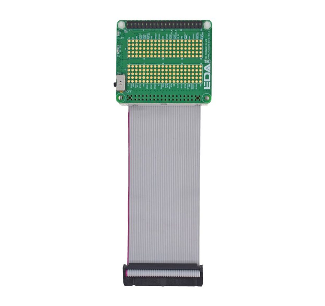EDATEC 40pin I/O Protector for Pi400, Grey Cable