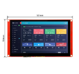 ELECROW ESP32 display 7.0 Inch HMI Display 800×480 RGB TFT LCD Touch Screen Compatible with Arduino/LVGL/PlatformIO/ Micropython Without Acrylic Case