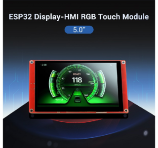 ELECROW ESP32 display-5.0 Inch HMI Display 800×480 RGB TFT LCD Touch Screen Compatible with Arduino/LVGL/PlatformIO/ Micropython Without Acrylic Case