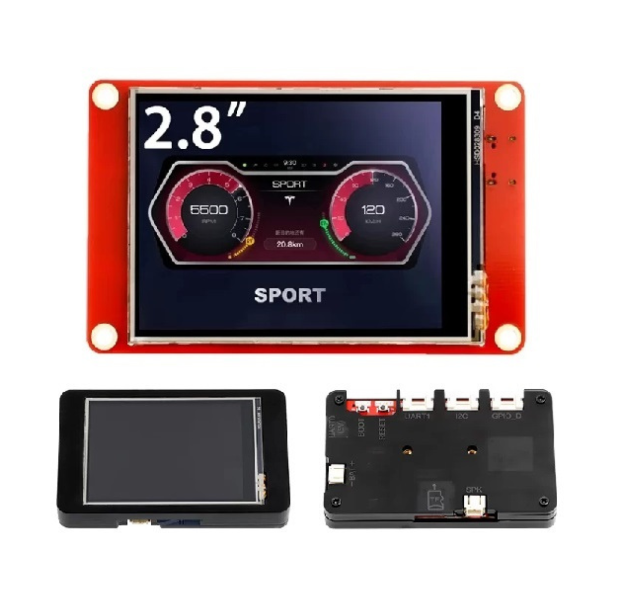 ELECROW ESP32 display-2.8 Inch HMI 240×320 Display SPI TFT LCD Touch Screen Compatible with Arduino/LVGL/Esphome- Homeassistant/PlatformIO /Micropython Without Acrylic Case