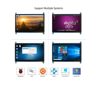 Elecrow RC070 7 inch 1024*600 LCD Display with Touch Screen Without Acrylic Case