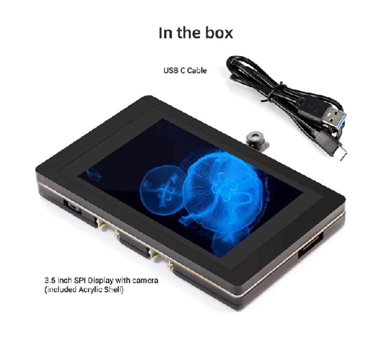 ELECROW ESP32 Terminal- 3.5 inch 480×320 SPI TFT capacitive touch display with OV2640 camera