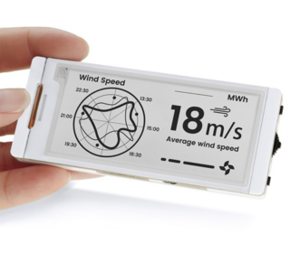 Elecrow CrowPanel ESP32 2.9” E-paper HMI Display , Black/White Color Driven By SPI Interface