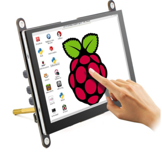 ELECROW RC050S HD 5 Inch 800×480 Capacitive Touch Monitor Built-in Speaker with Backlight Control