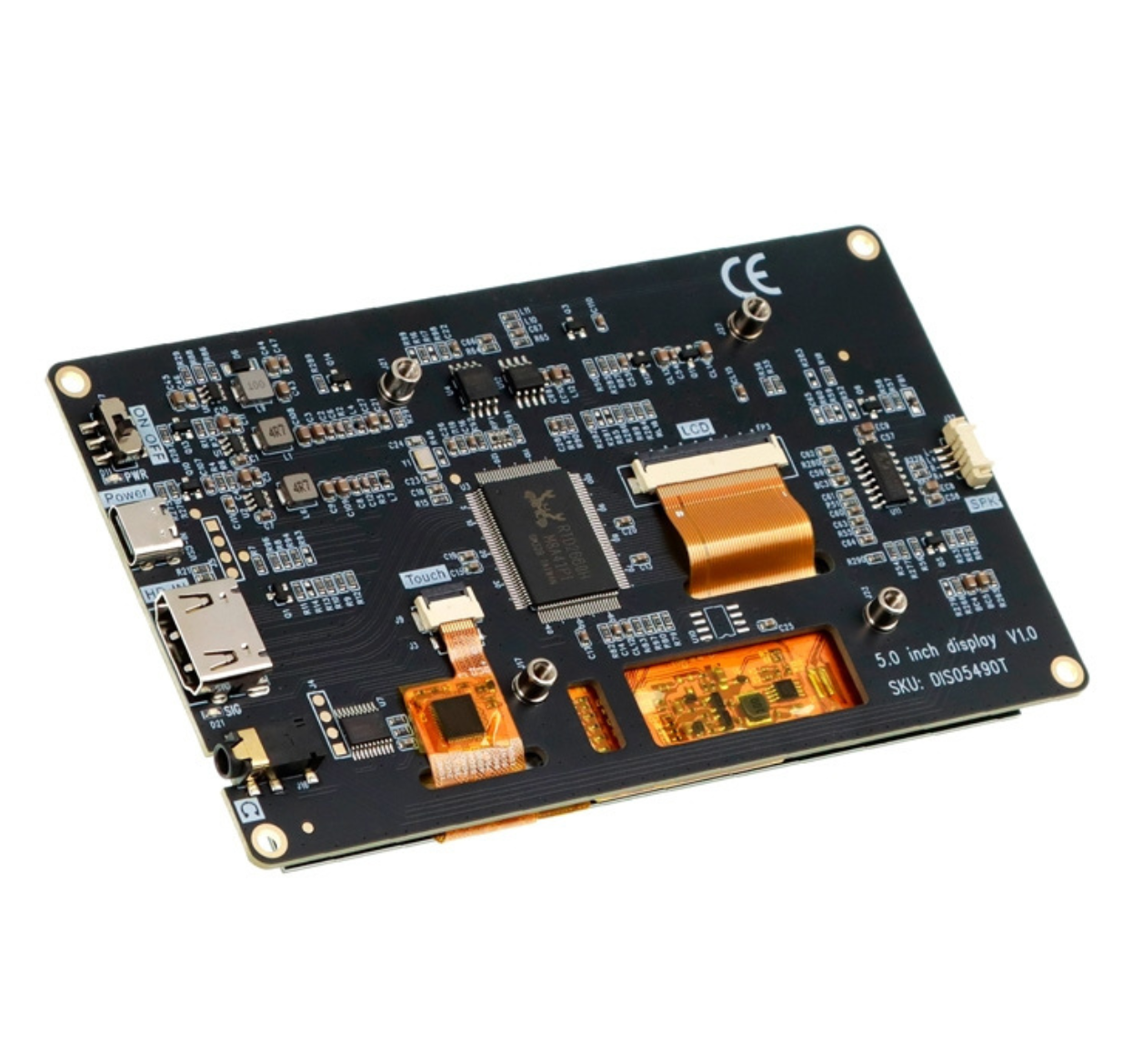 ELECROW 5.0 Inch Display for Raspberry Pi Compatible with Jetson Nano, Beaglebone