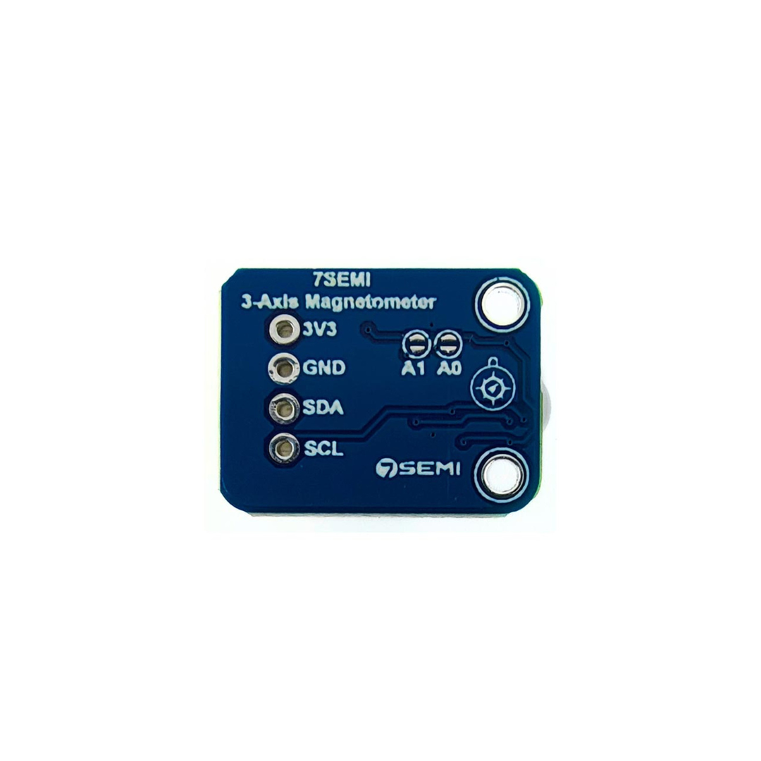 7Semi MLX90393 Tri-axis Micropower Magnetometer Breakout