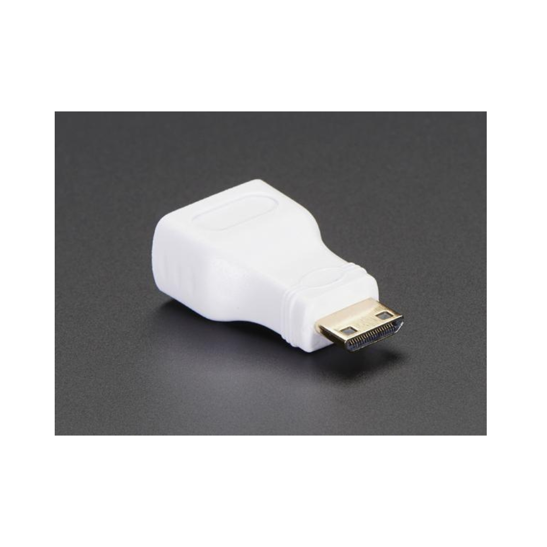 Raspberry Pi Official Mini HDMI C/M to Standard HDMI A/F Cable 10CM White